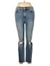 7 For All Mankind Hearts Blue Jeans Size 29 waist - photo 1