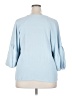 Cream & Sugar Blue 3/4 Sleeve Top Size XXL (estimated) - photo 2