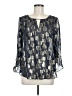 Lilly Pulitzer Blue 3/4 Sleeve Blouse Size M - photo 1