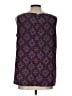 Dana Buchman 100% Polyester Purple Sleeveless Blouse Size L - photo 2