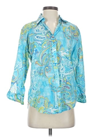 Lauren By Ralph Lauren 3/4 Sleeve Blouse - front