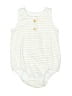 JACK Stripes Ivory Short Sleeve Onesie Size 6-9 mo - photo 1