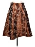 Fabulous 100% Polyester Paisley Brown Formal Skirt Size S - photo 1