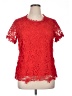 Unbranded Red Short Sleeve Blouse Size XL - photo 1