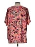Ruby Rd. Pink Short Sleeve Blouse Size L - photo 2