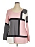 Unbranded 100% Polyester Color Block Pink 3/4 Sleeve T-Shirt Size XL - photo 1