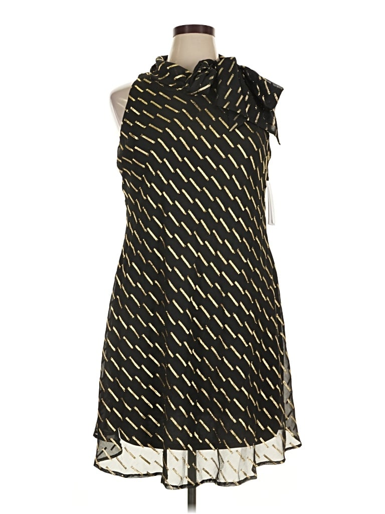 Pre-owned Signature By Robbie Bee Casual Dress In Black