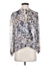 Veronica M. 100% Polyester Paisley Blue Long Sleeve Blouse Size S - photo 1