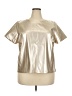Porridge Metallic Silver Short Sleeve Blouse Size 2X - photo 1