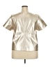 Porridge Metallic Silver Short Sleeve Blouse Size 2X - photo 2