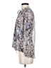 Veronica M. 100% Polyester Paisley Blue Long Sleeve Blouse Size S - photo 5