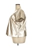 Porridge Metallic Silver Short Sleeve Blouse Size 2X - photo 5