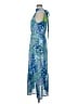 Sam Edelman 100% Polyester Print Blue Casual Dress Size 8 - photo 5