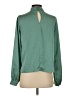 Forever 21 100% Polyester Green Long Sleeve Blouse Size S - photo 2