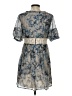 Assorted Brands 100% Polyester Paisley Blue Cocktail Dress Size S - photo 2