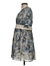 Assorted Brands 100% Polyester Paisley Blue Cocktail Dress Size S - photo 5