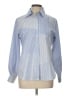 Foxcroft Color Block Blue Long Sleeve Button-Down Shirt Size 10 - photo 1