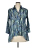 Allison Taylor 100% Polyester Blue 3/4 Sleeve Blouse Size XL (petite) - photo 1