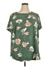 Ava & Viv Green Short Sleeve Blouse Size 2X - photo 1