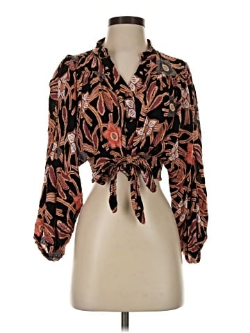 Christian Siriano New York 3/4 Sleeve Blouse (view 1)