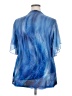 Timeson Blue Short Sleeve Blouse Size XXL - photo 2
