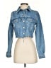 Topshop 100% Baumwolle Blue Denim Jacket Size 2 - photo 1