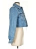Topshop 100% Baumwolle Blue Denim Jacket Size 2 - photo 4