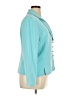 Le Suit 100% Polyester Teal Blazer Size 16 - photo 4