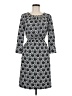 Downeast 100% Polyester Print Gray Casual Dress Size M (estimated) - photo 1