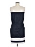 Unbranded Stripes Blue Casual Dress Size M - photo 2