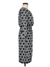 Downeast 100% Polyester Print Gray Casual Dress Size M (estimated) - photo 4