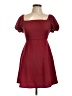 Unbranded Solid Burgundy Cocktail Dress Size L (estimated) - photo 1