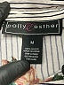 Polly & Esther 100% Rayon Floral Silver Long Sleeve Blouse Size M - photo 7