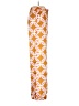 Zara 100% Polyester Print Orange Casual Pants Size S - photo 4