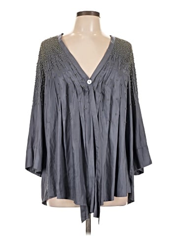 Elizabeth and James 3/4 Sleeve Blouse (view 1)