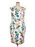 Calvin Klein Floral Ivory Cocktail Dress Size 18 - photo 1