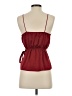 Express 100% Polyester Burgundy Sleeveless Top Size XS - photo 2