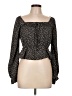 Paper Crane 100% Polyester Black Long Sleeve Blouse Size L - photo 1