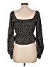 Paper Crane 100% Polyester Black Long Sleeve Blouse Size L - photo 2