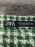 Zara Houndstooth Green Dress Pants Size M - photo 4