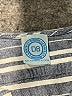 Assorted Brands 100% Cotton Stripes Gray Blue Short Sleeve Henley Size 8 - photo 3