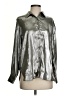 Du Paradis 100% Polyester Metallic Silver Long Sleeve Blouse Size XS - photo 1