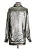 Du Paradis 100% Polyester Metallic Silver Long Sleeve Blouse Size XS - photo 2