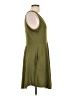 Unbranded Solid Green Casual Dress Size L - photo 4