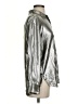 Du Paradis 100% Polyester Metallic Silver Long Sleeve Blouse Size XS - photo 4