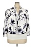 Kasper Print White Blazer Size 20 - photo 1