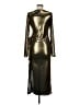 Boohoo Metallic Gold Cocktail Dress Size 8 - photo 2