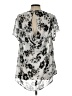 Torrid 100% Polyester Silver Short Sleeve Blouse Size Lg Plus (0) - photo 2
