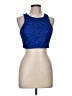 Sequin Hearts 100% Polyester Blue Sleeveless Top Size 9 - photo 1