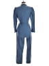 Zara Solid Blue Jumpsuit Size M - photo 2